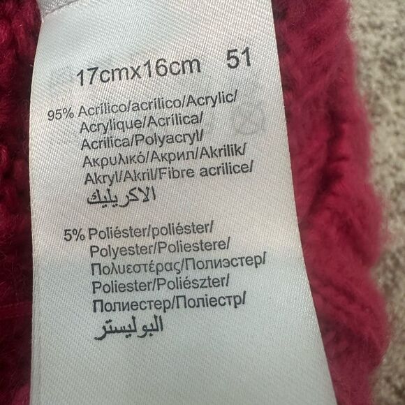 Mayoral Cable Knit Pink Pom Pom Hat 51 - Picture 7 of 7